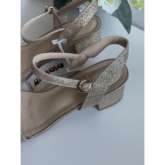 Women's Open Toe Ankle Strap Low Block Chunky Heels Sandals Size 11 - Picture 6 of 11